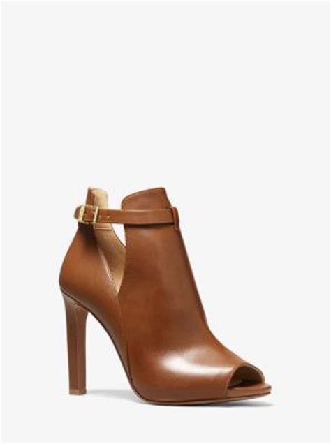 michael kors leather bootie|michael kors isabella ankle boot.